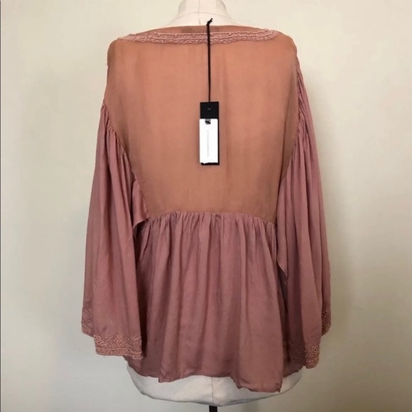 Love Sam (from Anthropologie) beaded flowy top - Picture 4 of 8